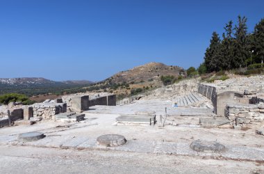 phaestos Yunanistan'da Girit Adası'nda antik palace