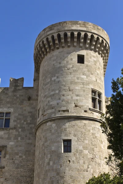 Castello dei Cavalieri a Rodi, Grecia — Foto Stock