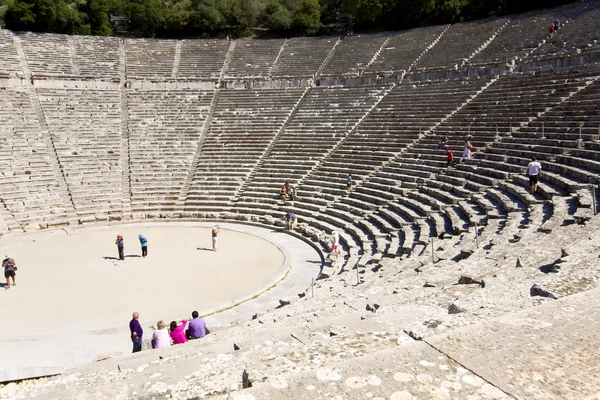 Amfiteatr z Epidauros na Peloponez, Grecja — Zdjęcie stockowe