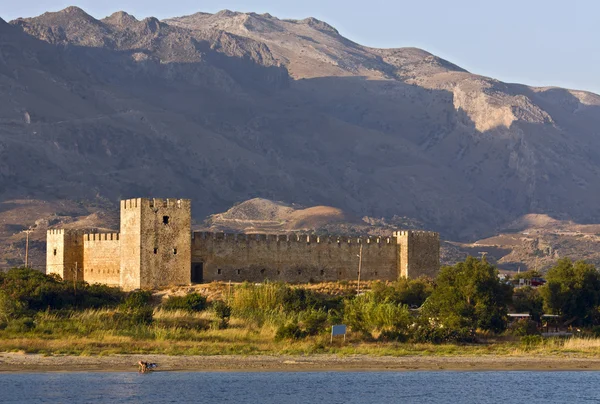 Fragokastelo castello a Creta isola in Grecia — Foto Stock