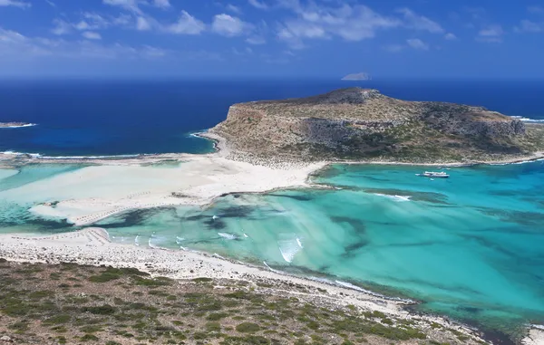 Strand van Balos op Kreta eiland in Griekenland Stockafbeelding