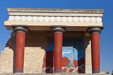 Yunanistan'ın Girit Adası'nda antik knossos Sarayı.