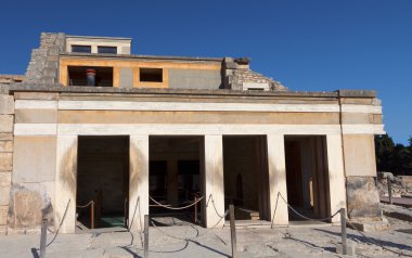 Yunanistan'ın Girit Adası'nda antik knossos Sarayı.