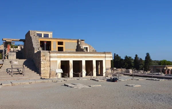Antigo palácio de Cnossos na ilha de Creta, na Grécia . — Fotografia de Stock