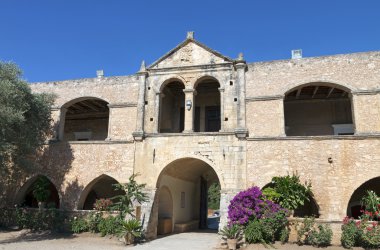 Arkadiou Manastırı Yunanistan'da Girit Adası'nda