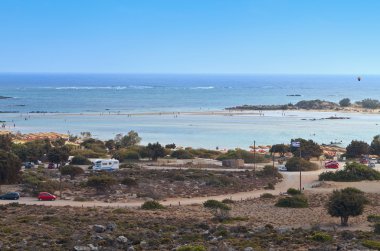 Yunanistan'ın Girit Adası'nda elafonisos beach