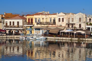 Rethymno city at Crete island in Greece clipart