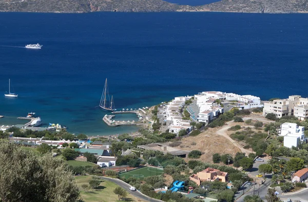 Elounda bay på ön Kreta i Grekland — Stockfoto