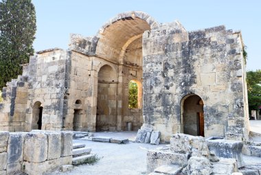 Aghios titos Yunanistan'da Girit Adası'nda [NULL]'deki eski Bizans Kilisesi