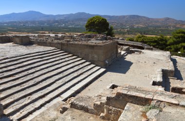 phaestos Yunanistan'da Girit Adası'nda antik palace