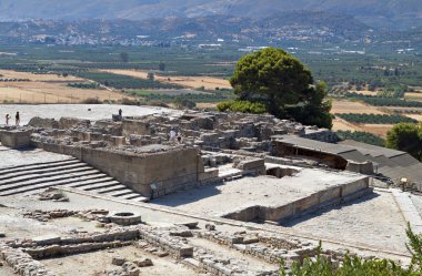 phaestos Yunanistan'da Girit Adası'nda antik palace