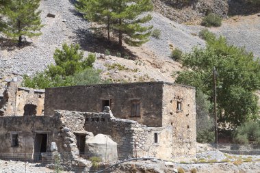 Yunanistan'ın Girit Adası'nda Samiriye gorge