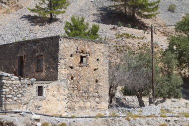 Yunanistan'ın Girit Adası'nda Samiriye gorge