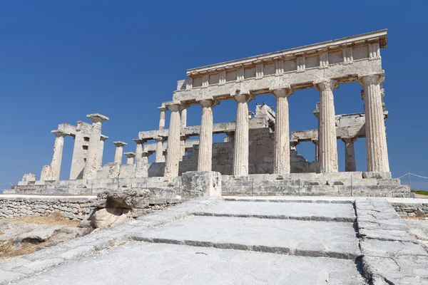 Templo de Afea Athina en la isla de Egina en Grecia . — Foto de Stock