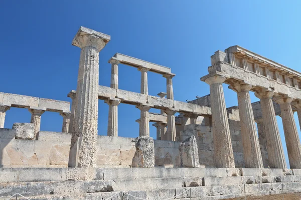 Temple d'Aphaea Athina sur l'île d'Egine en Grèce . — Photo