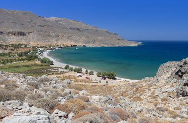 Kato Zakros bay at Crete island in Greece clipart