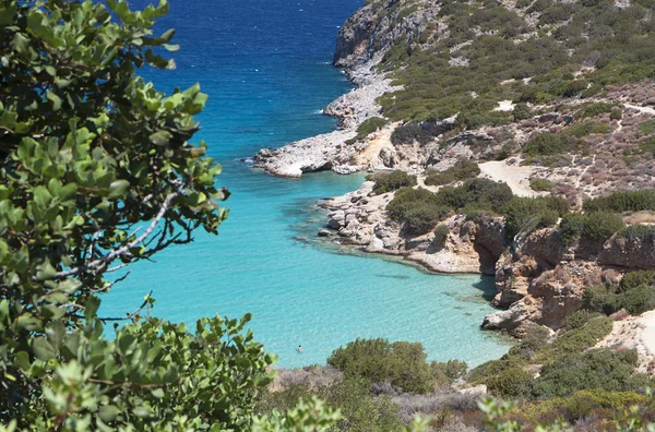 Baía de Mirabello na ilha de Creta na Grécia — Fotografia de Stock