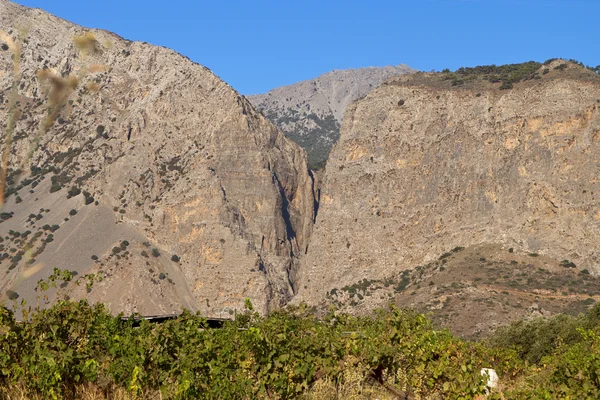 Xa-Schlucht auf Betoninsel in Griechenland — Stockfoto