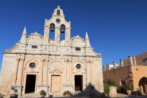 在希腊克里特 arcadi monastery — 图库照片