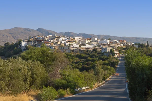 Villaggio di Lithines sull'isola di Creta in Grecia — Foto Stock