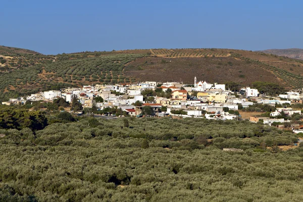 Landsbyen på Kreta i Hellas – stockfoto