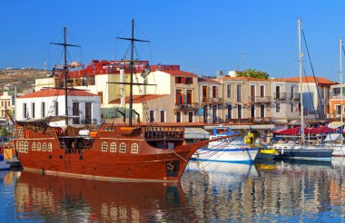 Yunanistan'ın Girit Adası'nda Rethymnon şehir