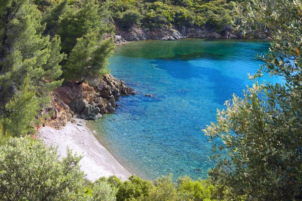 Plaża w sithonia półwyspu chalkidiki w Grecji — Zdjęcie stockowe