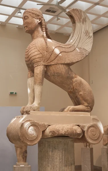 Oude sphinx van naxos in Griekenland — Stockfoto