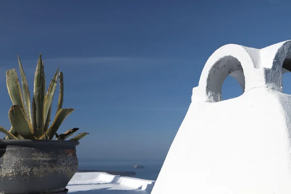 Arquitectura tradicional de la isla de Santorini en Grecia —  Fotos de Stock