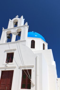 santorini Island, Yunanistan'ın geleneksel kilisede