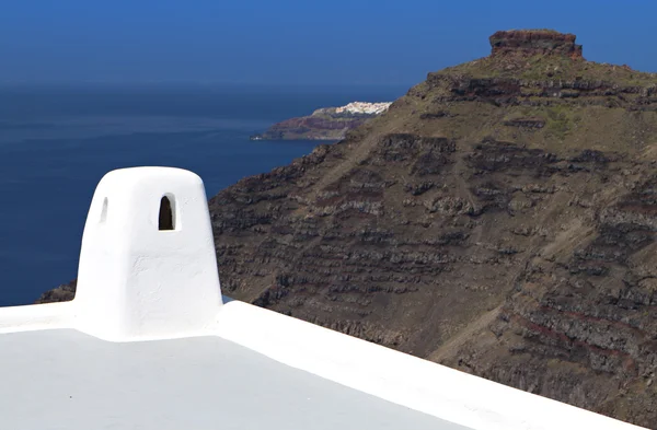 Santorini ilha na Grécia — Fotografia de Stock