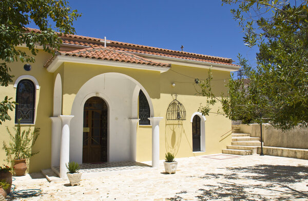 Monastery at Ithaki island in Greece