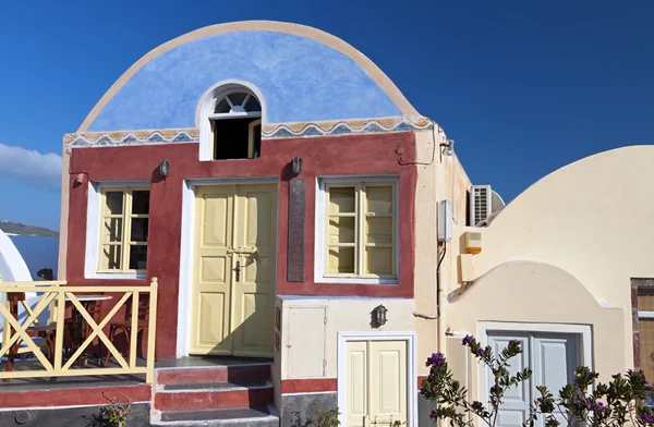 Pueblo de Oia en la isla de Santorini en Grecia —  Fotos de Stock