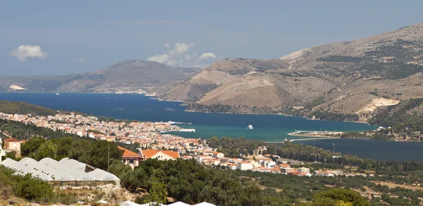 Řecký ostrov kefalonia a hlavní město argosoli — Stock fotografie