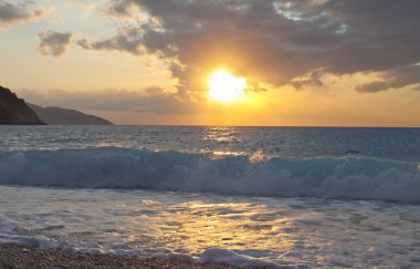 mirtos plaj kefalonia Adası Yunanistan