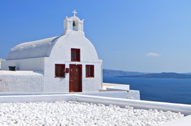 Oia Köyü, santorini Adası Yunanistan