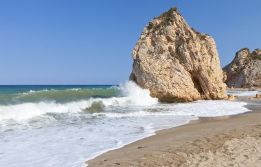 Scenic view 'potistika' Beach pelion, Yunanistan