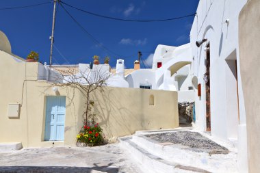 santorini Island, Yunanistan Emporio Köyü