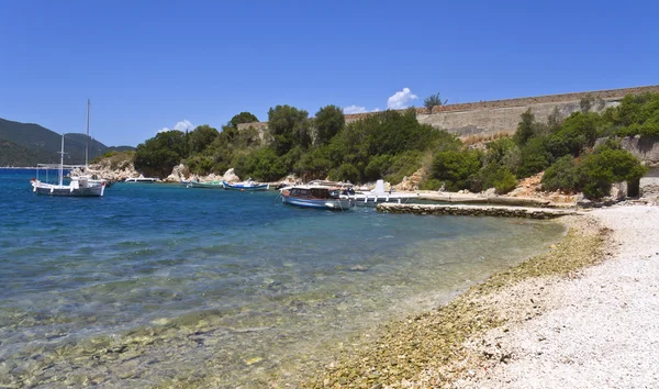 Plaża na wyspie ithaki w Grecji — Zdjęcie stockowe