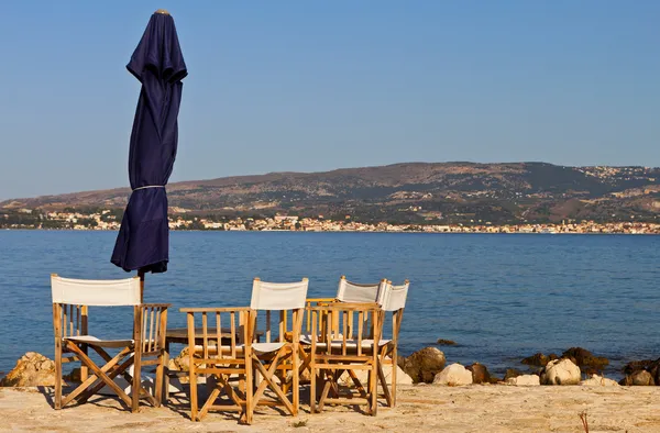 Beach bar: kefalonia Adası Yunanistan — Stok fotoğraf