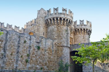 Yunanistan Rodos Adası'nda Knights Castle