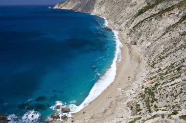 kefalonia Adası Yunanistan 'platia ammos' beach