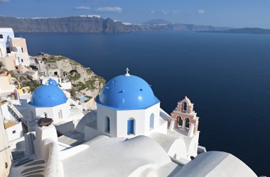 santorini Island, Yunanistan Oia Köyü