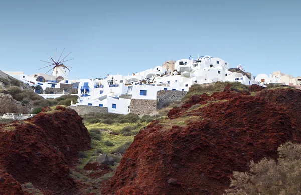 Traditional village of Oia at Santorini island in Greece — Stock Photo, Image
