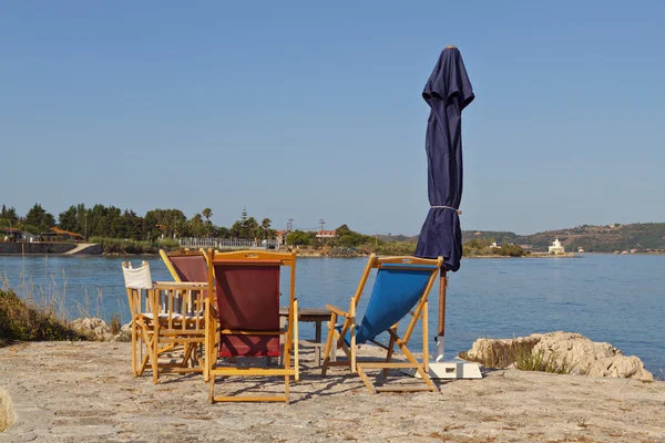 Beach bar: kefalonia Adası Yunanistan — Stok fotoğraf