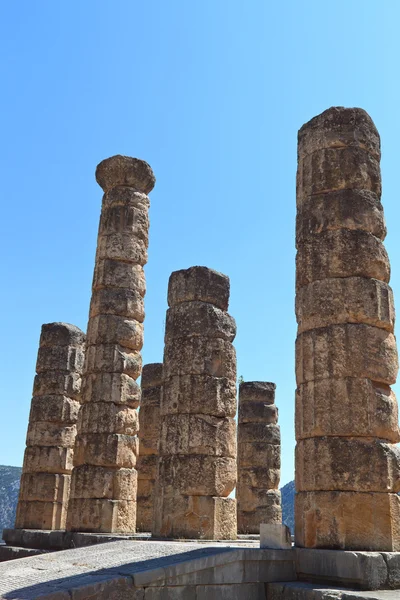 Chrám Apollo v delphi, Řecko — Stock fotografie