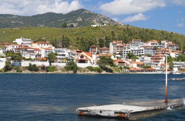 Marmaras summer resort at Halkidiki peninsula in Greece clipart