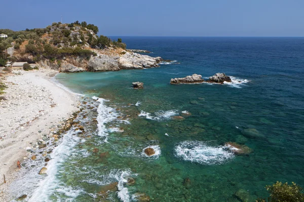 Malownicza plaża Damouchari w Pelion w Grecji — Zdjęcie stockowe