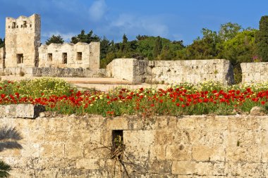Yunanistan Rodos Adası'nda Knights Castle