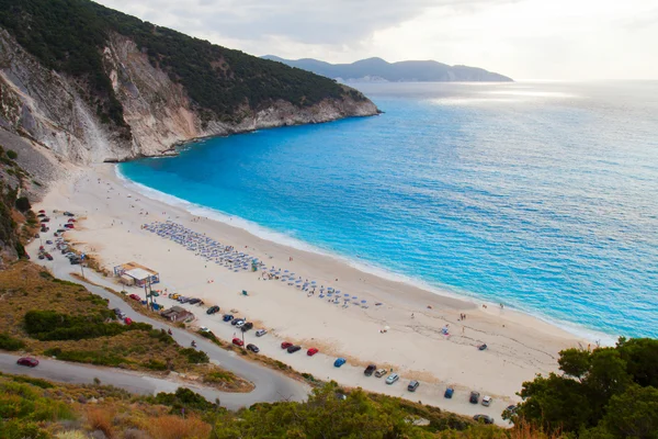 Mirtos plaży na wyspie kefalonia Grecja — Zdjęcie stockowe